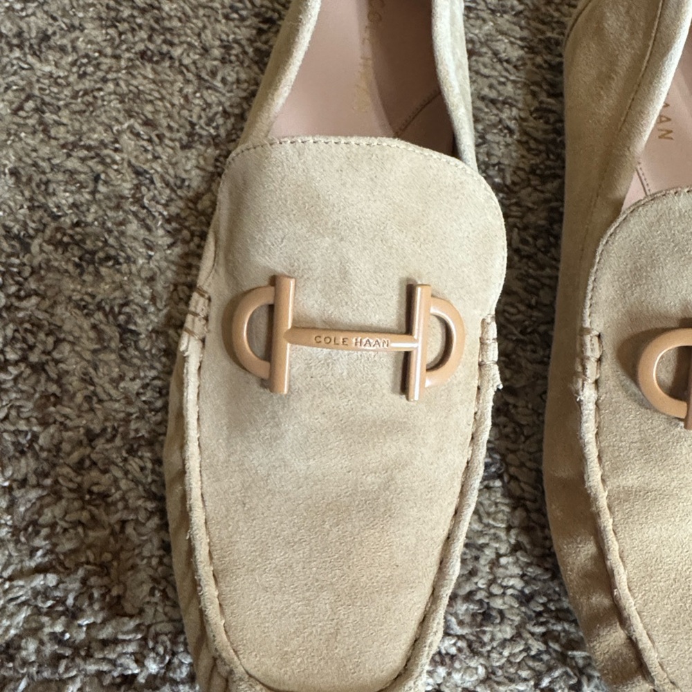 Cole Haan Tully tan suede driving Mocs Size 7.5 - Picture 5 of 13